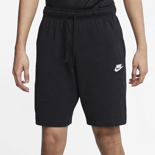 Nike Herren M NSW CLUB SHORT JSY Sport Shorts, black/(white), 2XL