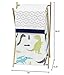 Sweet Jojo Designs Baby Children Kids Clothes Laundry Hamper for Blue and Green Modern Dinosaur Bedding Set