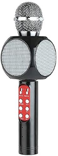 Drahtlose Bluetooth Ktv Lautsprecher Mini Home Mic Mikrofon Mode Flash Led Licht Handheld Mikrofon FA r Handy Color Black Drahtlose Bluetooth Ktv Lautsprecher Mini Home Mic Mikrofon Mode Flash Led Licht Handheld Mikrofon FA r Handy Color Black