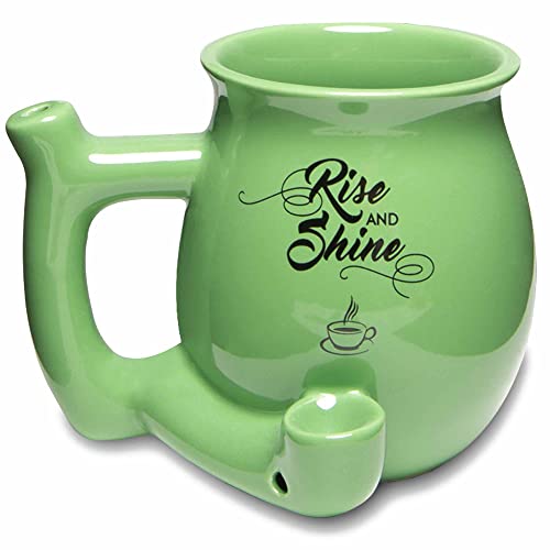 X-Line Premium Wake and Bake Coffee Mug with Pipe 10,88oz Green Fun Cup for Tea and Coffee with Custom Packaging X-Line Premium Wake and Bake Coffee Mug with Pipe 10,88oz Green Fun Cup for Tea and Coffee with Custom Packaging