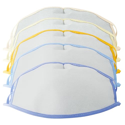 Bottari Maschere in TNT 5 Pezzi, Filtranti e Riutilizzabili, Lavabili,