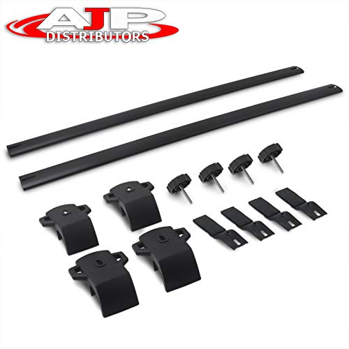 AJP Distributors Replacement Upgrade 2-Piece OE Factory Style Aluminum Roof Rack Rail Cross Bars Top Mount Cargo Luggage Carrier Pair + Hardware For Renegade BU 520 SUV 2015 2016 2017 2018 2019 2022