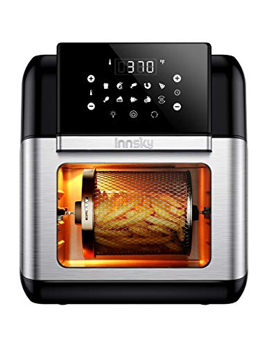Innsky Air Fryer, 10.6-Quarts Toaster Oven, Rotisserie Oven, 1500W Electric Air Fryer Oven