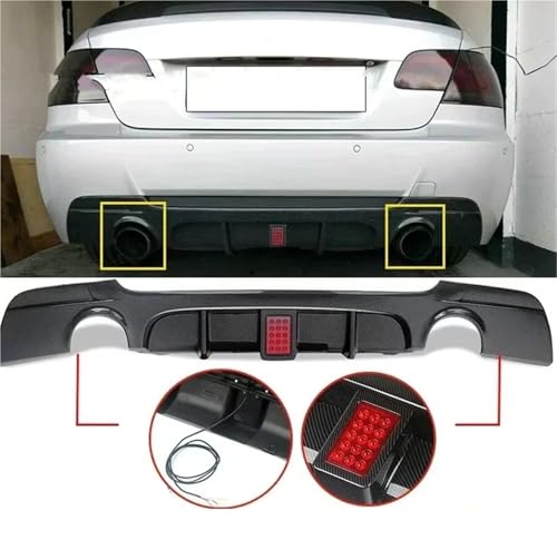 Diffuseur arrière carbone résistant aux UV pour remplacer le plastique usé BMW E92 - 2