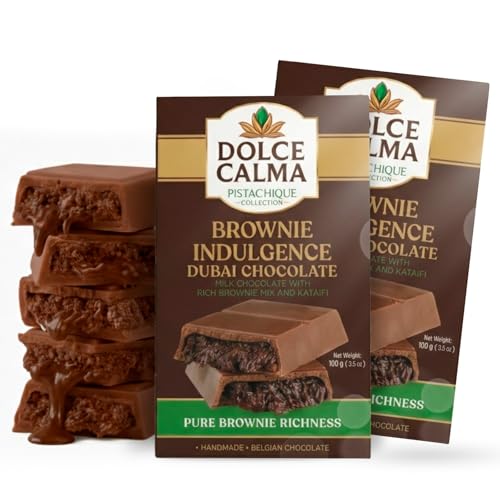 Dolce Calma Viral Dubai Brownie Chocolate Bar (100g / 3.5oz)