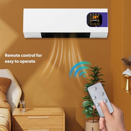 Condicionadores de Ar Portáteis, 2 Em 1 Nature Wind Warm Wind Aquecedor de Espaço Montado na Parede