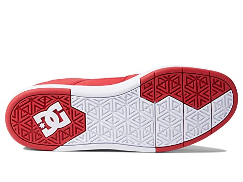 DC Tênis de skate masculino Pure, Vermelho/cinza 1, 42
