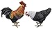 Fachhandel Plus Dekofiguren Hahn und Huhn Gartenfiguren Tierfiguren Indoor Outdoor