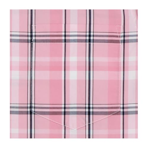 Mens Casual Regular Fit Short Sleeve Plaid Shirts3