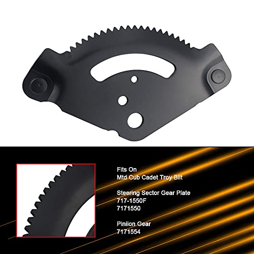 717-1550F Steering Sector Plate Pinion Gear Kit - Compatible with MTD/Cub Cadet/Troy Bilt Replaces 917-1550E 717-1550E 7171550 7171554 for 13a Series mowers and Ltx1842 Ltx2146 by KINTLE - Image 2