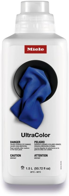 Miele UltraColor Liquid Laundry Detergent Designed for Long-Lasting Color Intensity, 50.72 Oz Bottle or 60 Washes, For Use With All Washing Machines