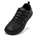 HOBIBEAR Wide Barefoot Shoes Men Women Walking Trail Running Sneakers | Zero Drop Sole | Lightweight Comfortable Black