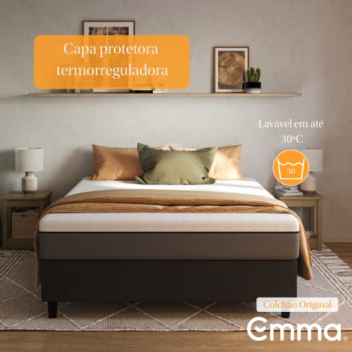 Kit Colchão + Cama Box Emma Original Queen (158x198cm)
