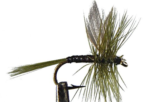 4 x Mouche sèche - QUILL OLIVE - pêche à la truite - Taille au choix