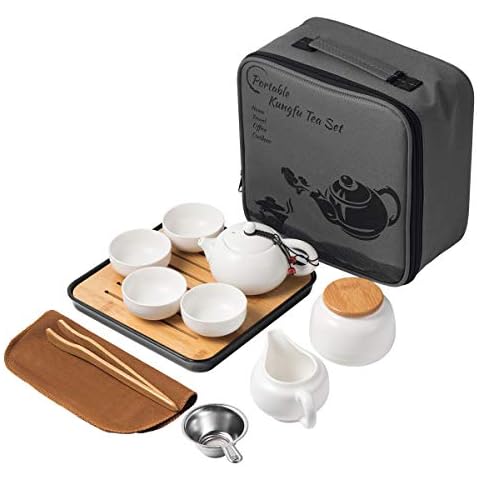 Portable Chinese Ceramic Travel Tea Set Cover