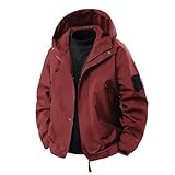 Excellente résistance au vent : Cette Veste Homme est déperlante et vous garde au sec par temps de pluie. Elle protège de l'humidité et de la pluie et garde le corps au chaud. Bien étanche au vent, qui peut facilement bloquer le vent et les UV du soleil, vous garder au frais et à l'aise.