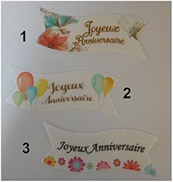 Lot 2 Banderole Azyme Joyeux Anniversaire Deco Gateau 9x3cm Aleatoire 221 Amazon Fr Epicerie Lot 2 Banderole Azyme Joyeux Anniversaire Deco Gateau 9x3cm Aleatoire 221 Amazon Fr Epicerie