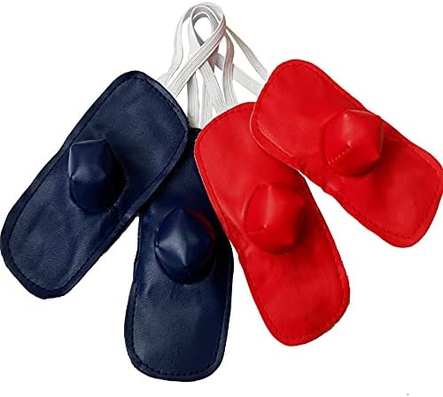 ArlinaL Gamefowl Spplies Rooster Cocks Chicken Mitt para Gallos Hen Fighting Protection 2 Pairs Blue Red