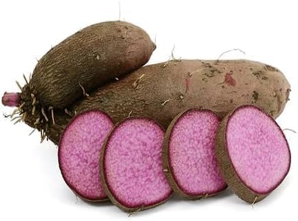 Miniatura 7 de 100 semillas de Dioscorea Alata, semillas vegetales de ñame morado reliquia para plantar, tubérculos de alto rendimiento para jardines domésticos,