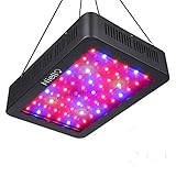 Niello 600W LED Pflanzenlampe Doppel-10W-Chips LED Grow Light Vollem Spektrum LED Wachstumslicht 60 LEDs Pflanzenlicht Grow Lamp mit UV & IR und mit Rope Hanger für Zimmerpflanzen,Gemüse und Blumen