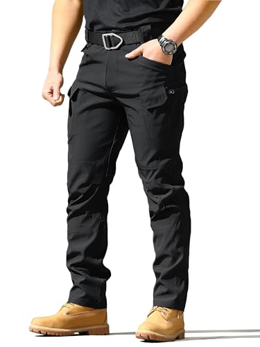 WOSONG Cargo Pants for Men Work Pants for Men Tactical Pants for Men Hiking Pants Men Waterproof Military Pants Hunting Pants BDU Pants