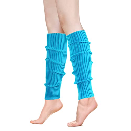 Image of ONUPGO Leg Warmers for Women 80s Party Accessories 80s Neon Knit Ribbed Leg Warmers Girls Junior Winter Leg Warmers Socks