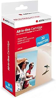 AGFA PHOTO - Cartridge and papers 5.4 x 8.6 cm AMC - Compatible with Realipix Mini S, Realipix Mini P, Kodak Mini Printer 2, Kodak Mini Shot - 30 Photos