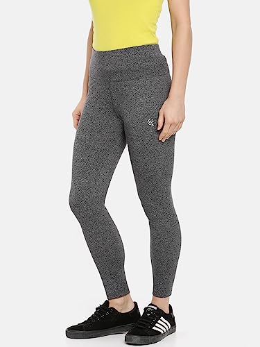 Image of Macrowoman W-Series Active Yoga Tights for Women in Poly Cotton Stretch with High Waist & Pocket for Yoga & Cycling
