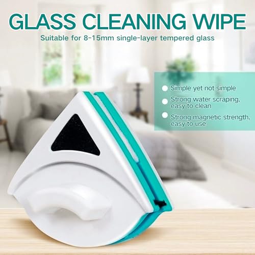 SUQ Limpiador de Vidrio de Ventana Magnética de Lado Doble, Inicio Lateral Doble Magnético Ventana Limpiador, Acristalamiento Simple oAlto y Ventanas Acristaladas para (GREEN) - imagen 2