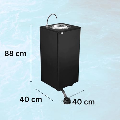 Lavabo portable autonome sans arrivée d'eau avec kit eau chaude intégré