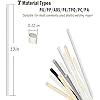 106pcs Plastic Welding Rods ABS PP PU PE PA PC TPO 7 Types of Plastic Welder Rods for Car Bumper Kayak Repair Kit with Reinforcing Stainless Steel Mesh Plastic Welding Kit Welding Supplies