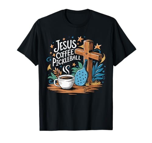 Jesus Coffee Pickleball Camiseta