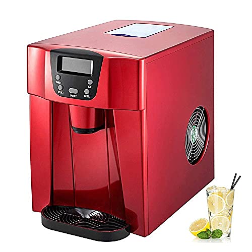Fabricadora de cubos de hielo de 12 kg, acero inoxidable, 220 V, máquina para hacer hielo de 26 libras, compacta y de sobremesa, para cocina y bares en el hogar miniatura 1