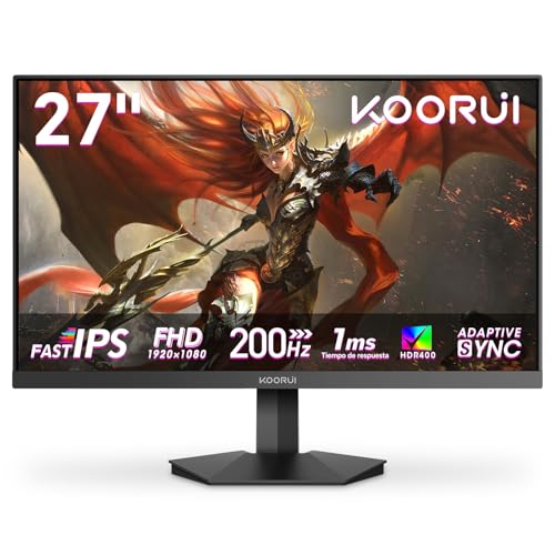 Koorui G2711p Monitor Full Hd Para Juegos 27 , Fast Ips, 200hz, 1ms Gtg, Plano 1920x1080, Hdr 400, 90 Dci-P3, Hdmi, Displayport Koorui G2711p Monitor Full Hd Para Juegos 27 , Fast Ips, 200hz, 1ms Gtg, Plano 1920x1080, Hdr 400, 90 Dci-P3, Hdmi, Displayport