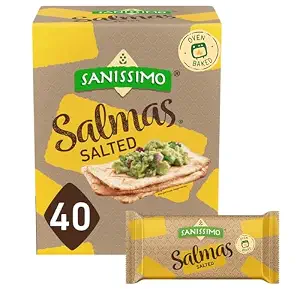 Sanissimo Salt Salmas Crackers, 40 pcs / 0.63 oz Box