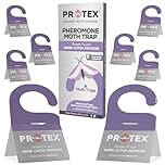 PR0TEX 8 Pack Pheromone Clothes Moth Traps. Monitoring & Prevention. Non-Toxic and Odourless. Protecting Your Precious Fabrics from damaging clothes moths.