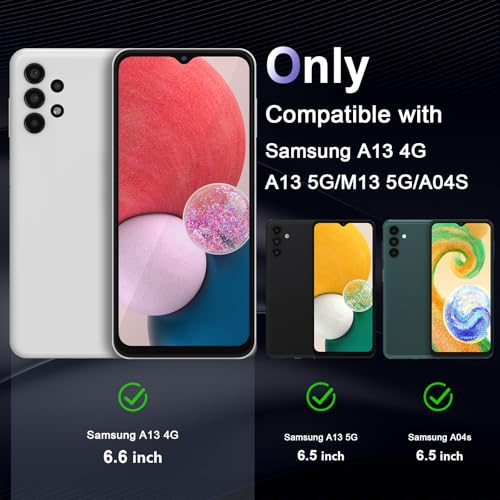 Image of Case for Samsung Galaxy A13 5G /4G, Military Grade Drop Protection Phone Case, Yellowing Resistant, Anti-Scratch Hard PC Back, Shockproof Hard Ultra-Thin Protective Cover, Clear