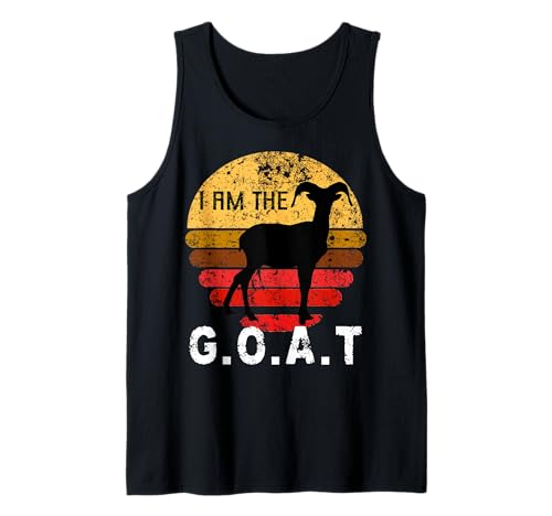 Soy el mejor atardecer retro vintage de G.O.A.T., de todos los tiempos Camiseta sin Mangas