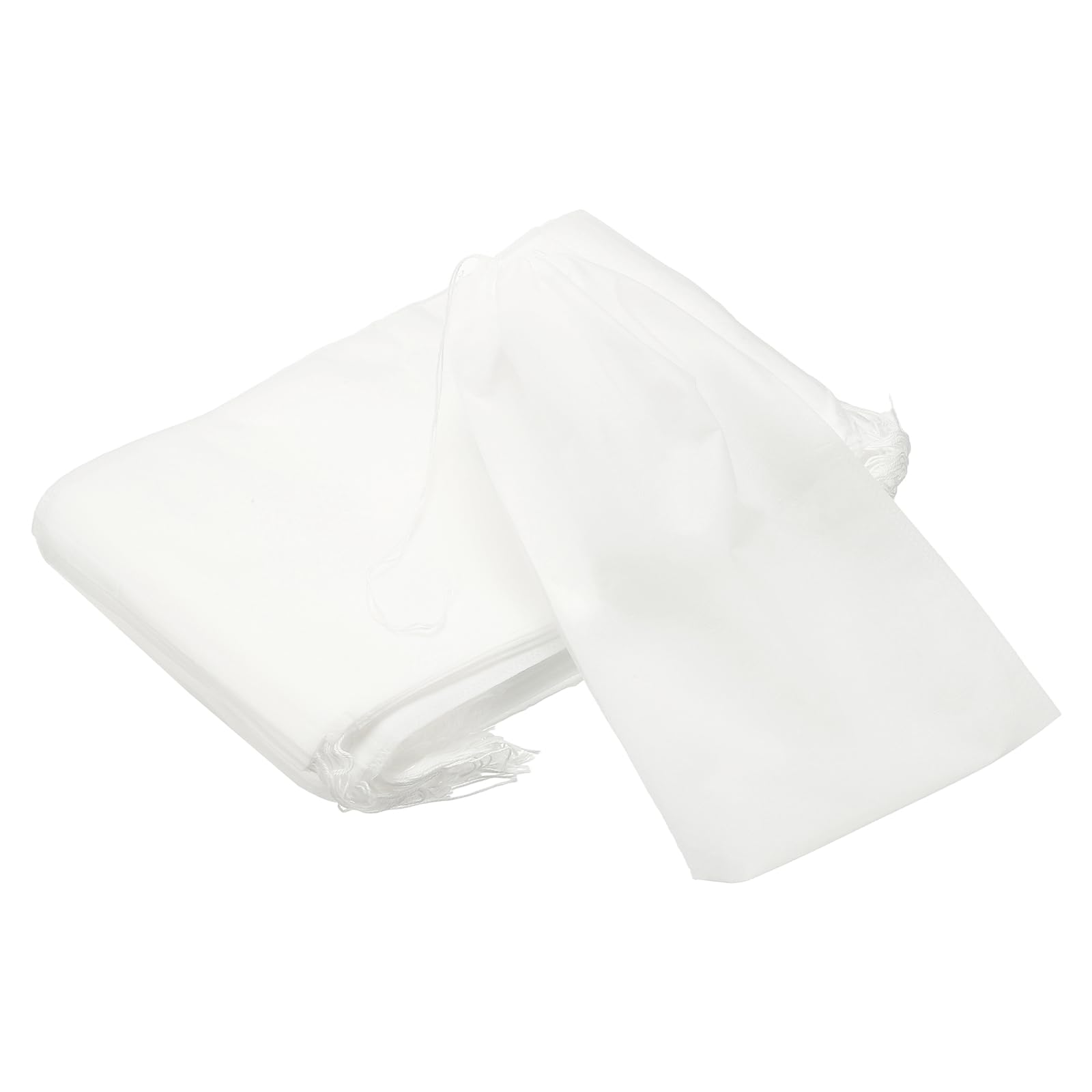 sourcing map 100 Pcs Spice Bags for Cooking,20 x 30cm Disposable Empty Tea Bags Muslin Non-Woven for Loose Leaf Tea Sachet Straining Soups Herbs, White
