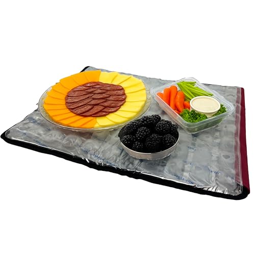 FlexiFreeze - Alfombrilla enfriadora para fiestas, enfriamiento de alimentos, para servir en frío (48 x 38 cm)