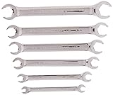GEARWRENCH 6 Pc. Flare Nut Wrench Set, SAE - 81907