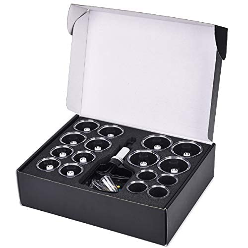 Muchoo Cupping Set Professional Chinese Acupoint Cupping Therapy Sets Suction Hijama Cupping Set With Vacuum Magnetic Pump Cellulite Cupping Massage Kit 22-Cup #TOP6