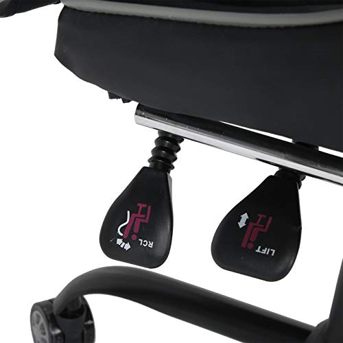 Computerstoel Slijtvaste Draaibare gamestoel IJzeren stoel met lendenkussen Voetsteun Hoofdsteun voor tieners… - Image 8