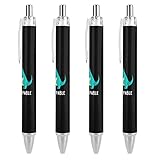 ✪Écriture fluide : la pointe du stylo à bille est pleine et propre, assurant une écriture fluide. Le noyau intérieur est de l'encre noire sans gouttelettes d'encre, ce qui est suffisant pour votre travail quotidien, vos études et vos notes de classe.