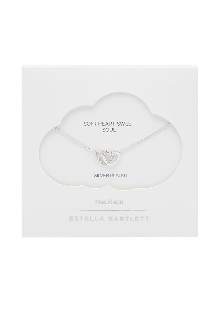 Collier cœur entrelacé Estella Bartlett, le cadeau idéal en argent - 5