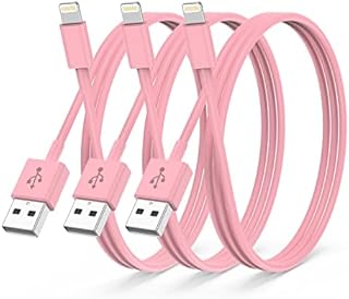3Pack Apple MFi Certified iPhone Charger 1M,iPhone Lightning to USB A Cable 1 Meters,Fast Charging Cable Lead for iPhone 12 SE 2020 11 Xs Max XR X 8 Plus 7 Plus 6 Plus 5s SE iPad Pro (1M, White, 3)