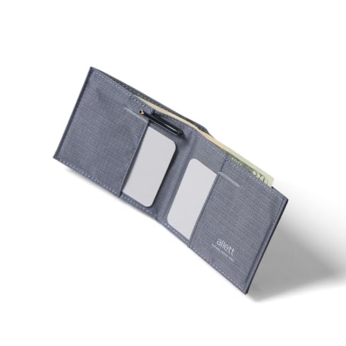 Image of Allett Sport Wallet, RFID Blocking Slim (Leather, Slate Grey)