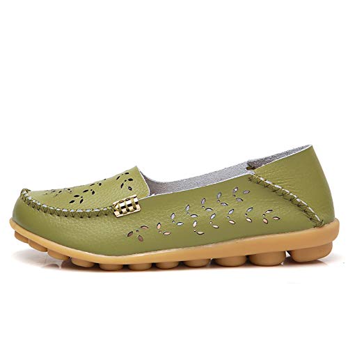 Women's Comfortable Loafers Casual Round Toe Moccasins Wild Driving Flats Soft Walking Shoes Women Slip On3