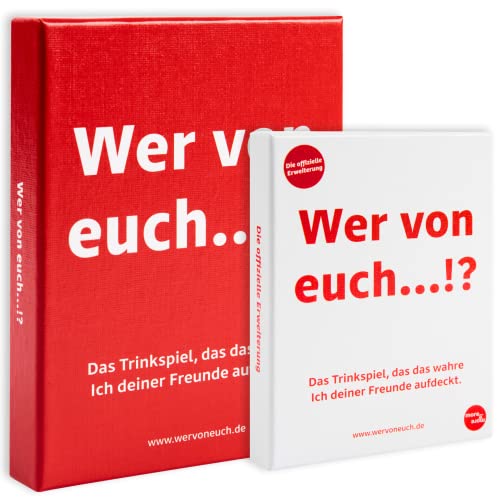 Jeu à boire Wer von You en lot de 2 le cadeau parfait pour une crémaillère
