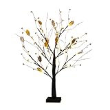 Schlafzimmerlampe – 24 Zweige Baum LED-Licht, Beerenblüten-Akzent, Tischplatte, Küche, Schreibtisch, Weihnachten, Geburtstag, Hochzeit, Zubehör, kleine Skala, dekorative Befestigung, praktische